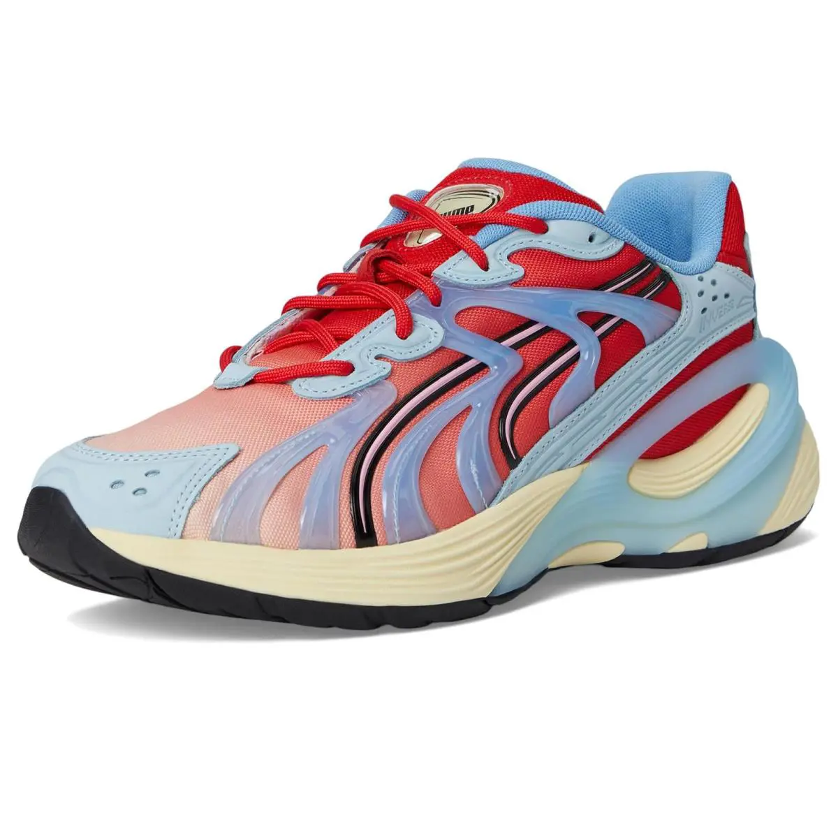 Puma shoes - Creamy Vanilla/For All Time Red/Team Light Blue 5