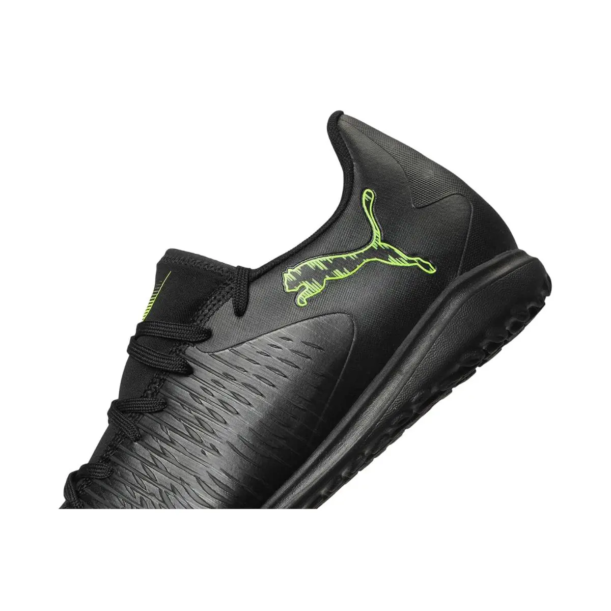 Puma shoes - Puma Black-Cool Light Gray-Fluo Green 4