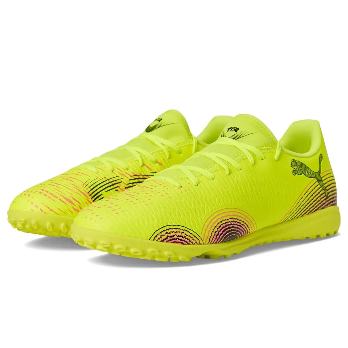 Man`s Shoes  Future 8 Play Turf Trainer Soccer Cleats Yellow Alert- Black-Sun Struck by Puma