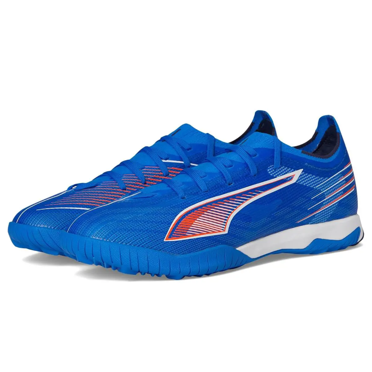 Man`s Shoes Puma Ultra 6 Match Turf Trainer Soccer Cleats Ultra Blue/White/Glowing Red