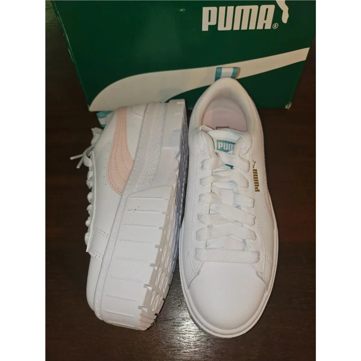 Puma shoes - White Pink 3