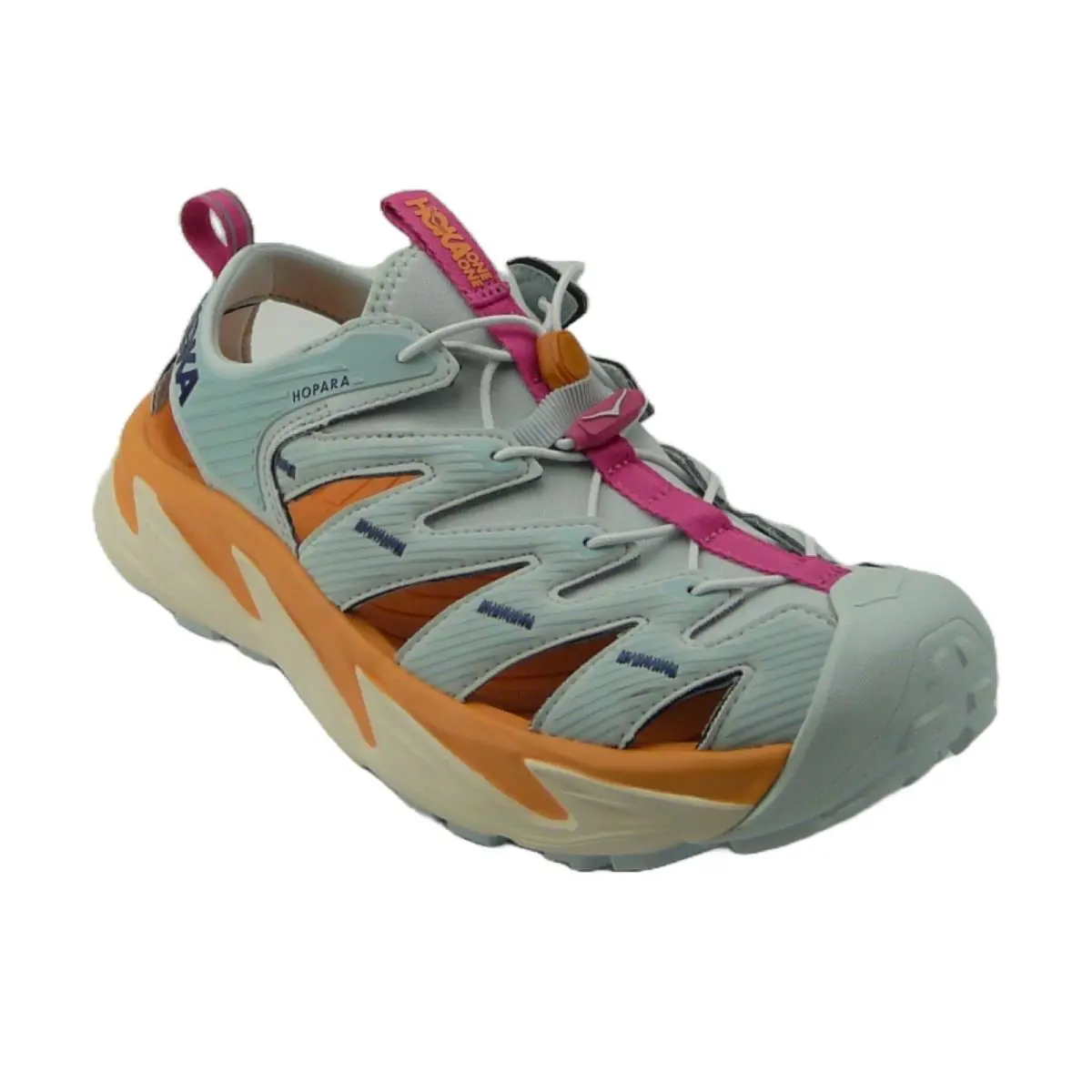 Hoka One One Hopara Unisex Hiking Sandals Imfo Ice Flow Mock Orange - Ice Flow Mock Orange