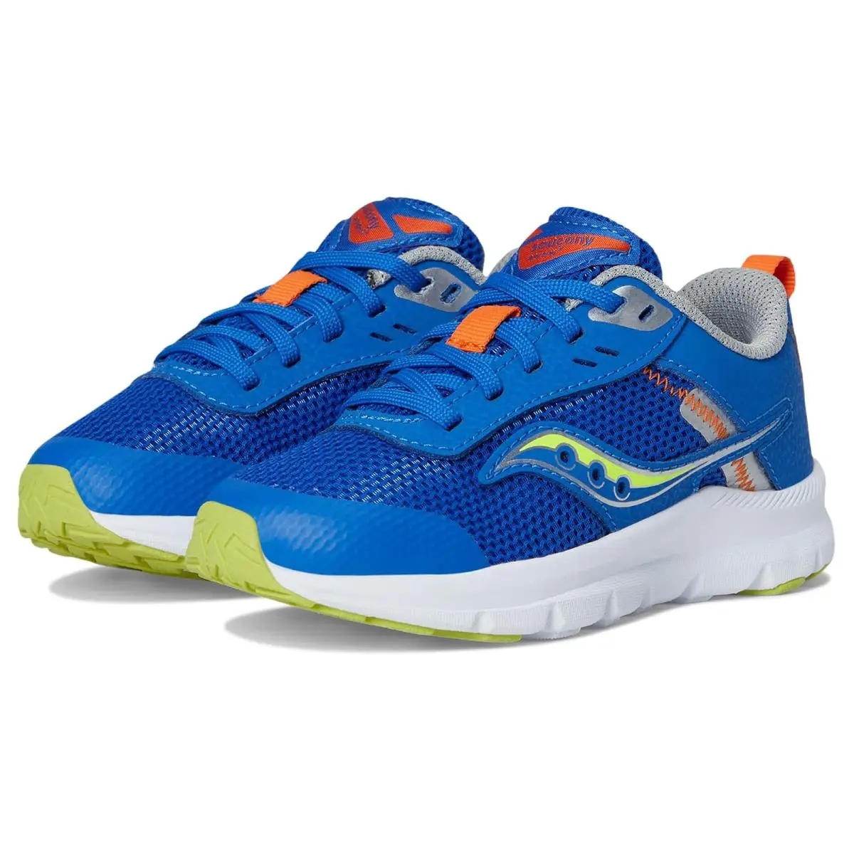 Saucony shoes - Blue/Citron 6