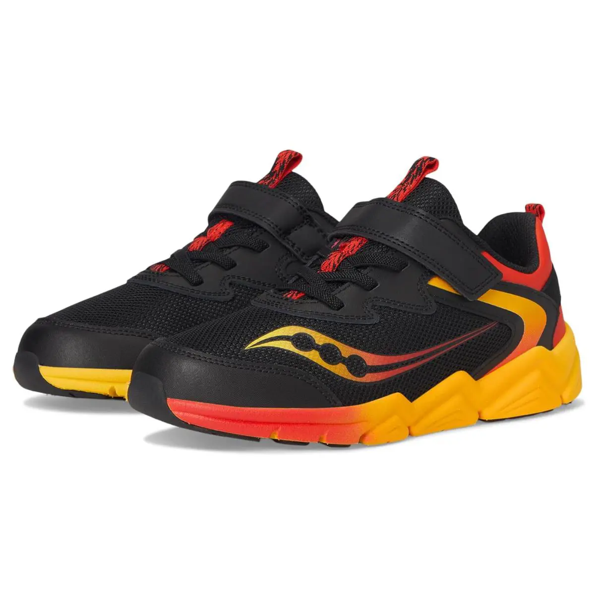 Children Unisex Shoes Saucony Kids Flash LE Little Kid/big Kid - Black/Red