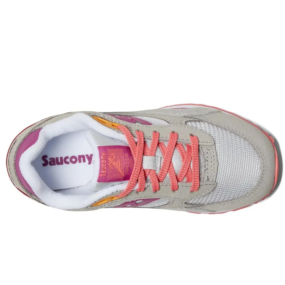 Saucony shoes - Grey/Purple/Coral 6