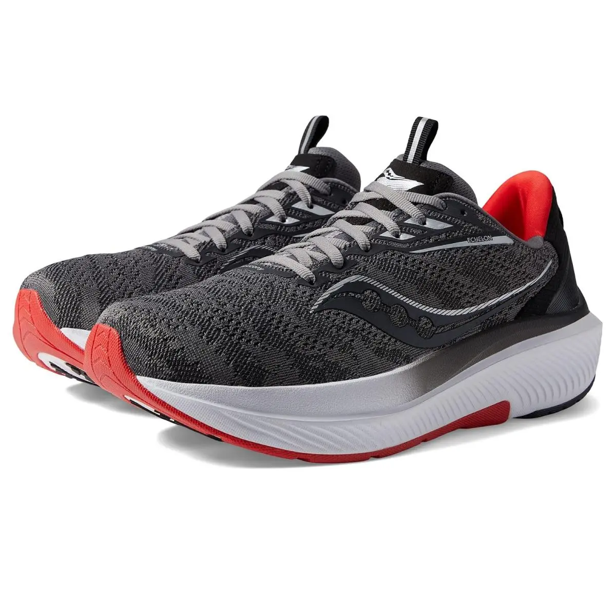 Saucony shoes - Charcoal/Red Sky 5
