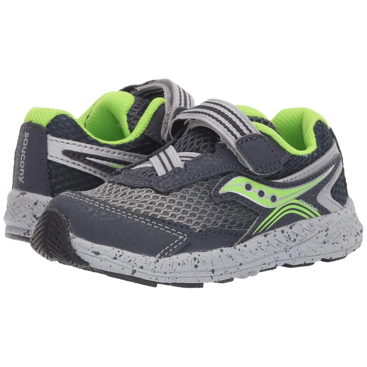 Saucony shoes - Navy/Green Leather/Mesh 6