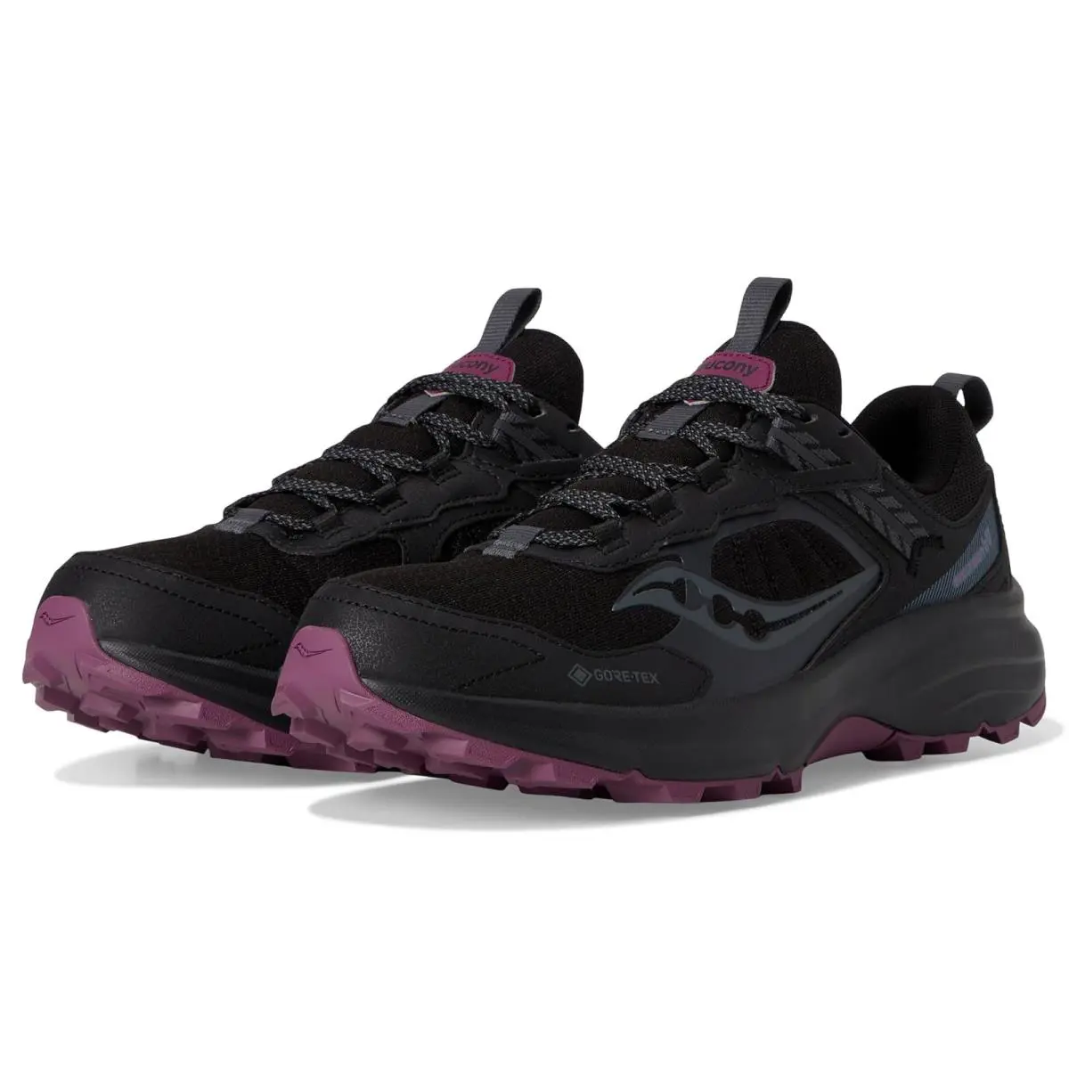 Woman`s Sneakers Athletic Shoes Saucony Excursion TR17 Gtx® - Black/Plum