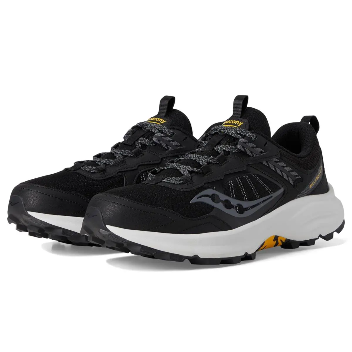 Man`s Sneakers Athletic Shoes Saucony Excursion TR17 - Black/Fog