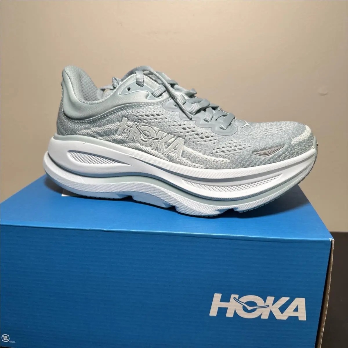 Hoka Bondi 9 Sz 6B Druzy/droplet Cushioned Running Shoes Sneakers Women