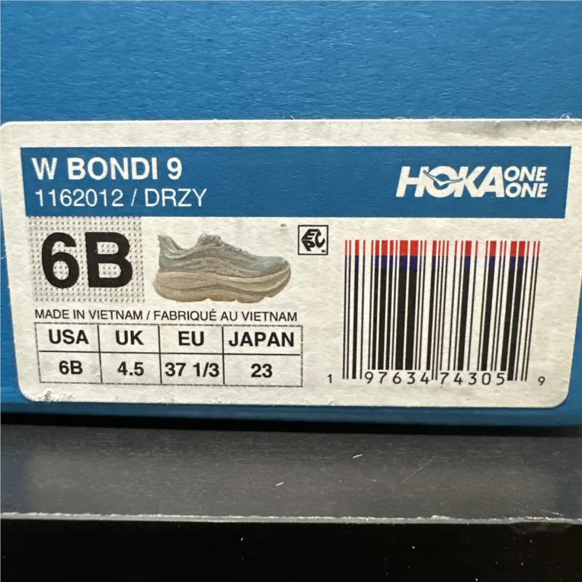 Hoka shoes - Hoka Bondi 9 - Bondi - 1162012 - Raindrop Ash Grey 9