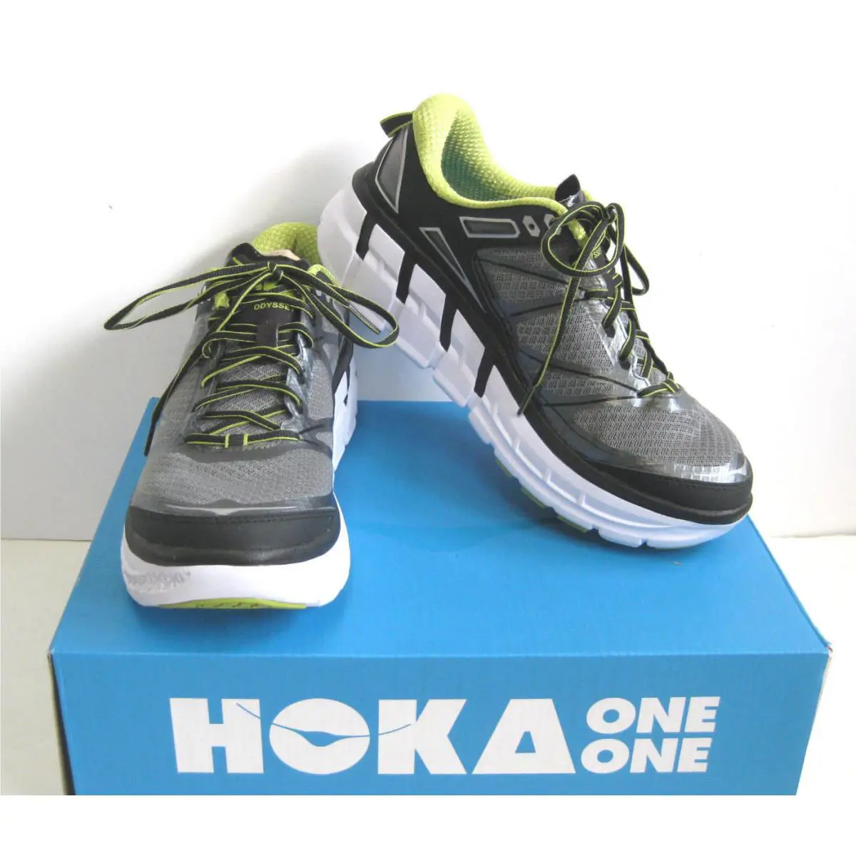 Hoka shoes - Grey/ Lime 0