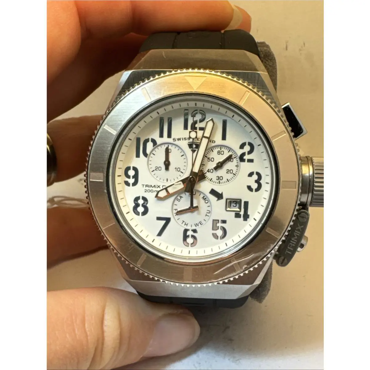 Swiss Legend Men`s `trimix Diver` Swiss Quartz Stainless Steel Watch 13844-R9