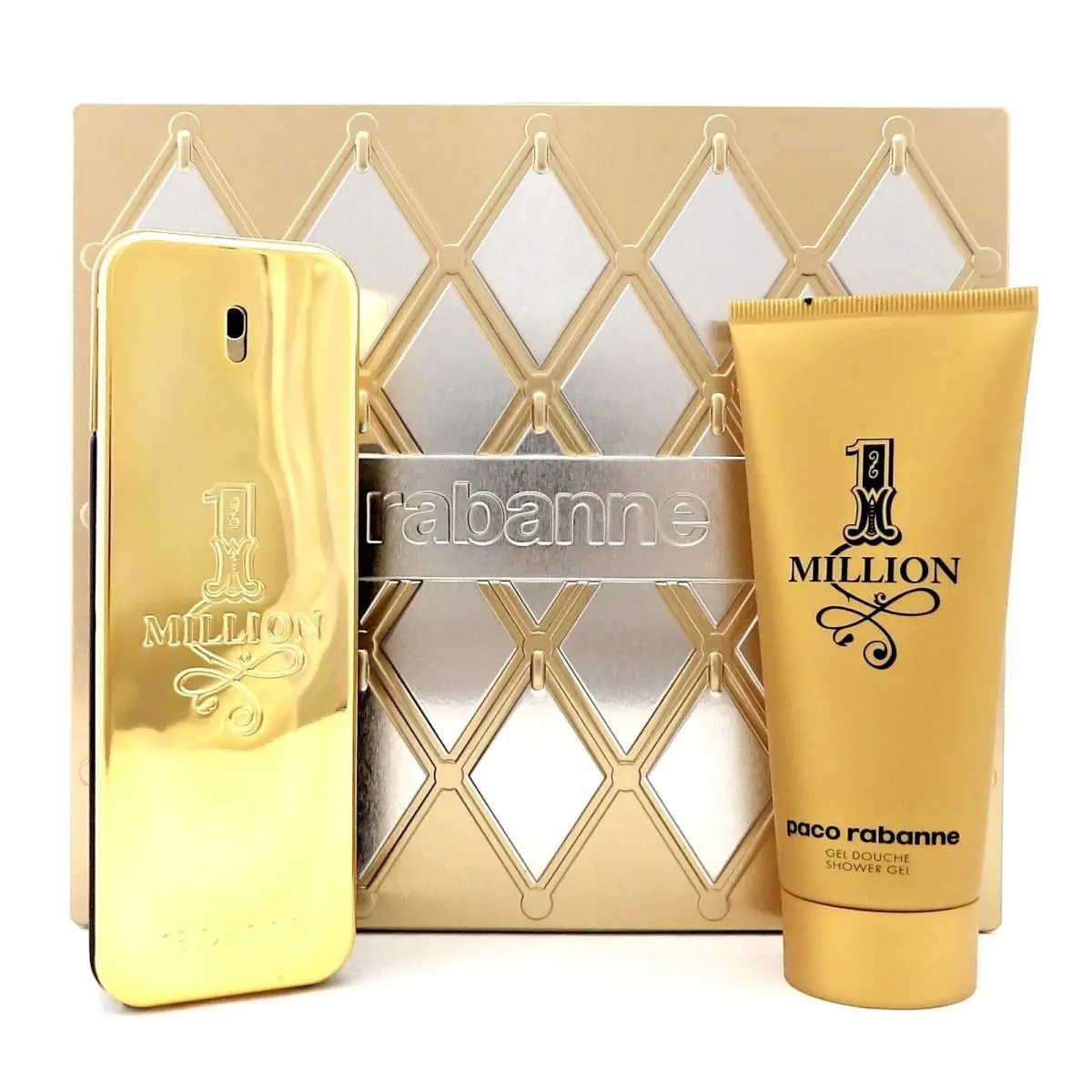 Paco Rabanne 1 Million 2 Pc Gift Set For Men - 3.4 oz Edt + 3.4 oz Shower Gel
