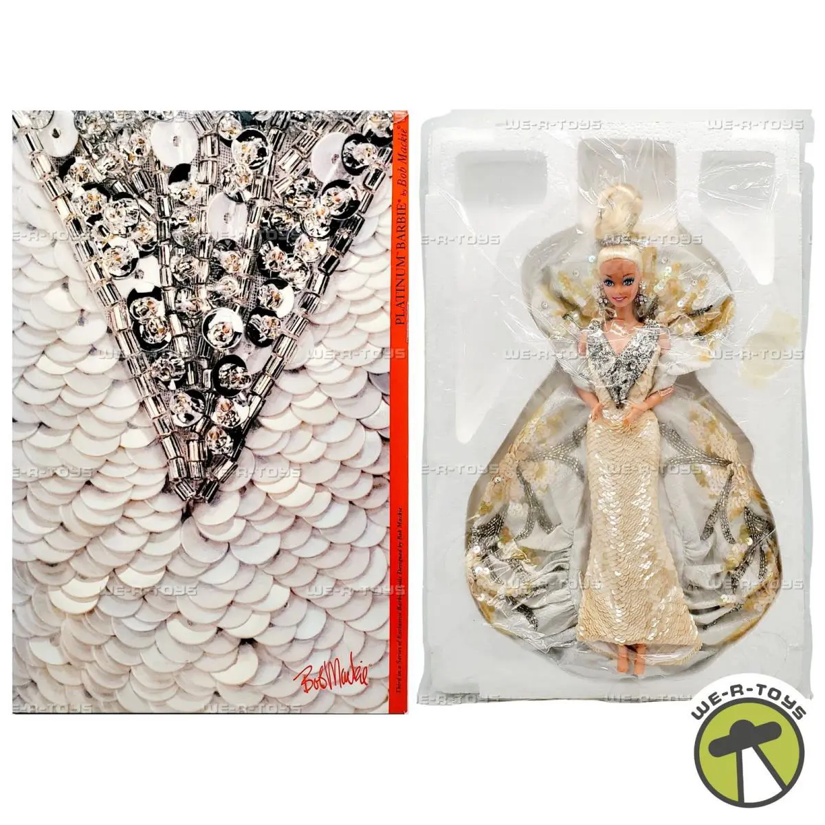 Platinum Barbie by Bob Mackie Timeless Treasures 1991 Mattel 2703