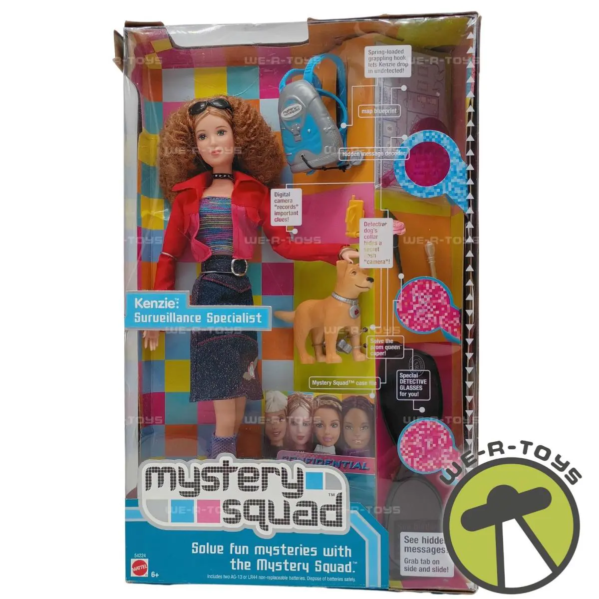 Barbie Mystery Squad Kenzie Surveillance Specialist Doll 2002 Mattel 54224