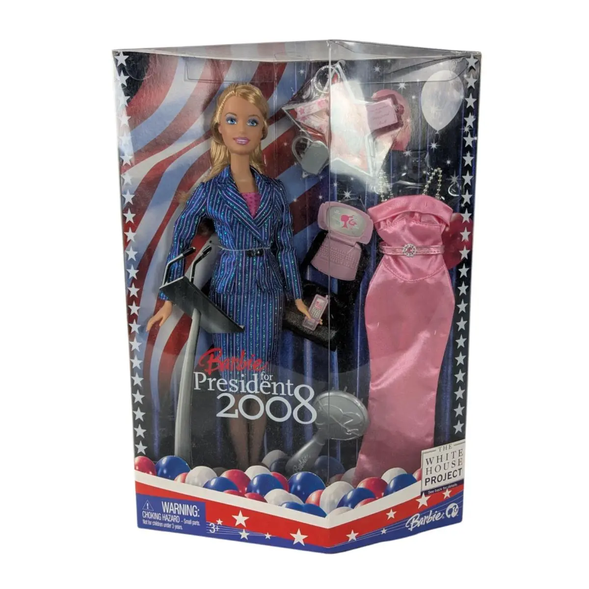 Barbie For President 2008 The White House Project Doll Mattel M6093