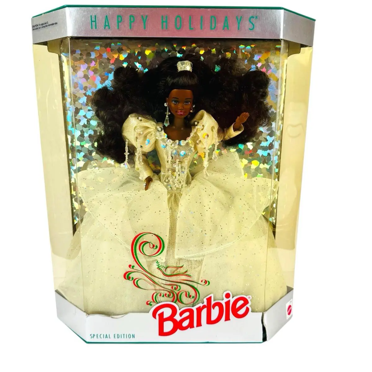 1992 Happy Holidays Special Edition African American Barbie Doll 2396 Mnt Nrfb