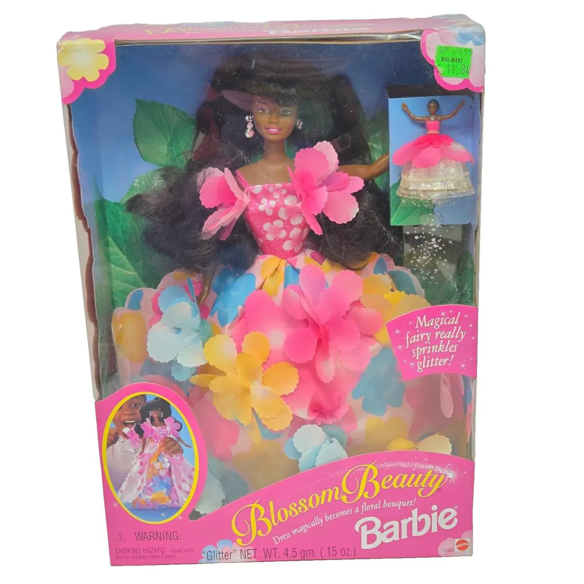 Vintage 1996 Blossom Beauty Black Barbie Doll W/ Fairy Box 17033 Mattel
