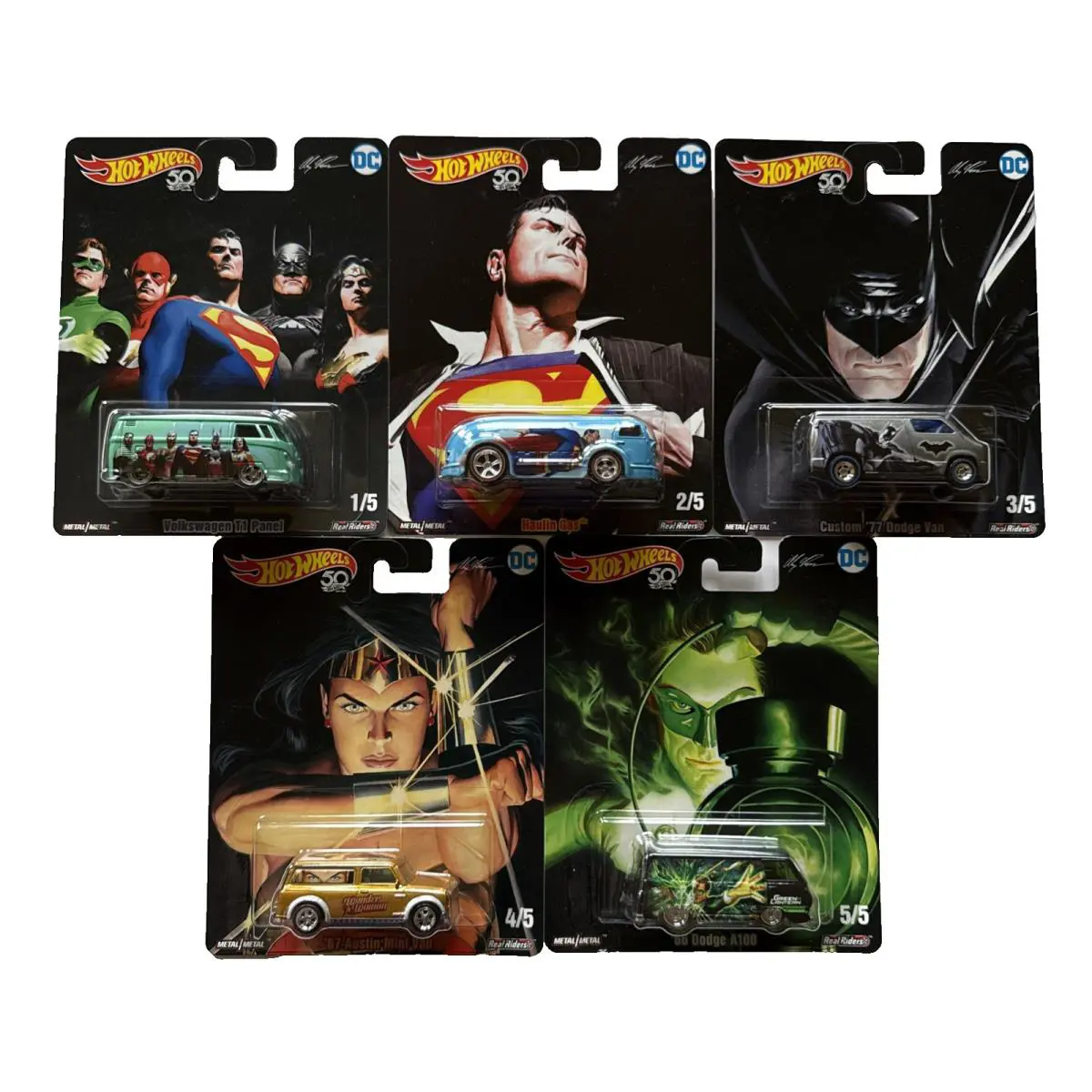 Hot Wheels 2017 DC Comics Complete Set