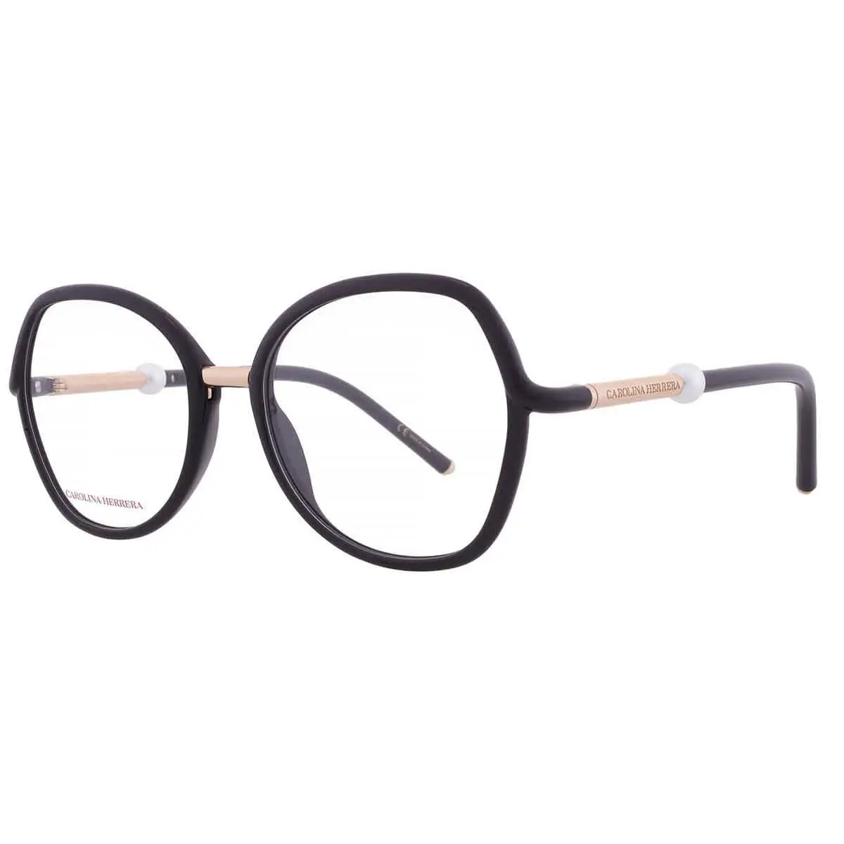 Carolina Herrera Demo Butterfly Ladies Eyeglasses Her 0080 0807 53 - Black, Frame: Black