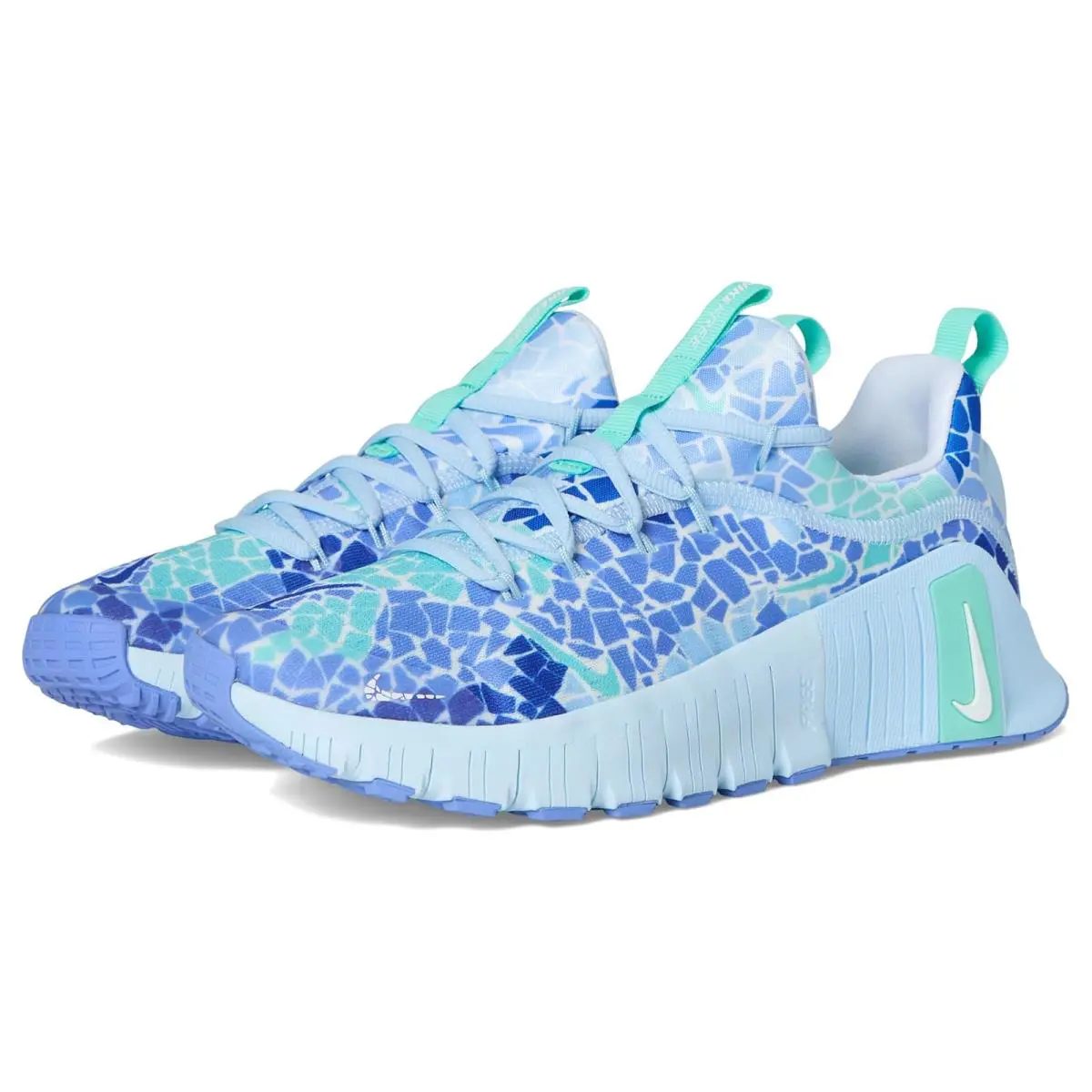 Woman`s Sneakers Athletic Shoes Nike Metcon 6 Amplified - Ice Blue/White/Royal Pulse/Racer Blue/Hyper Turquoise