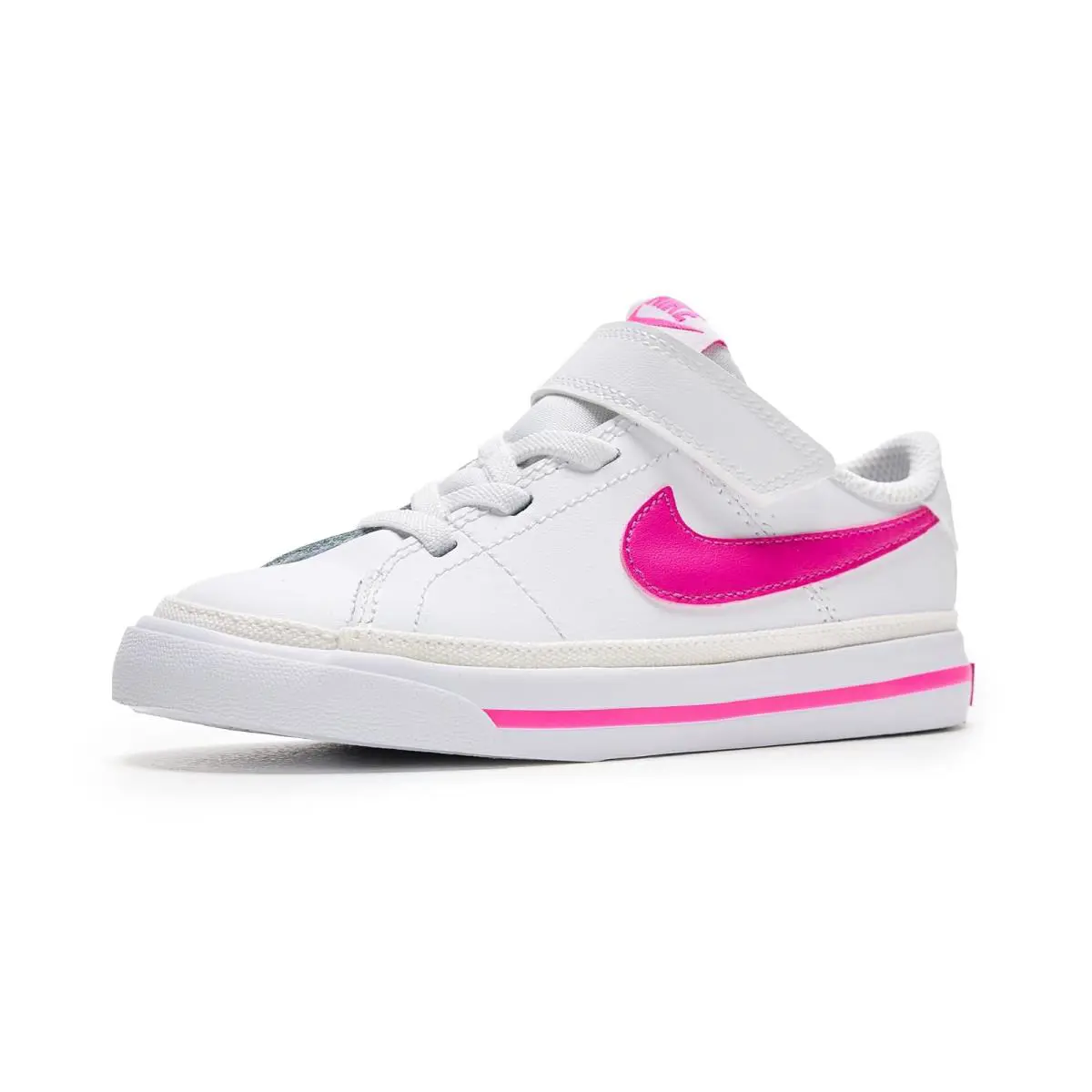 Children Unisex Shoes Nike Kids Court Legacy Infant/toddler - White/Laser Fuchsia