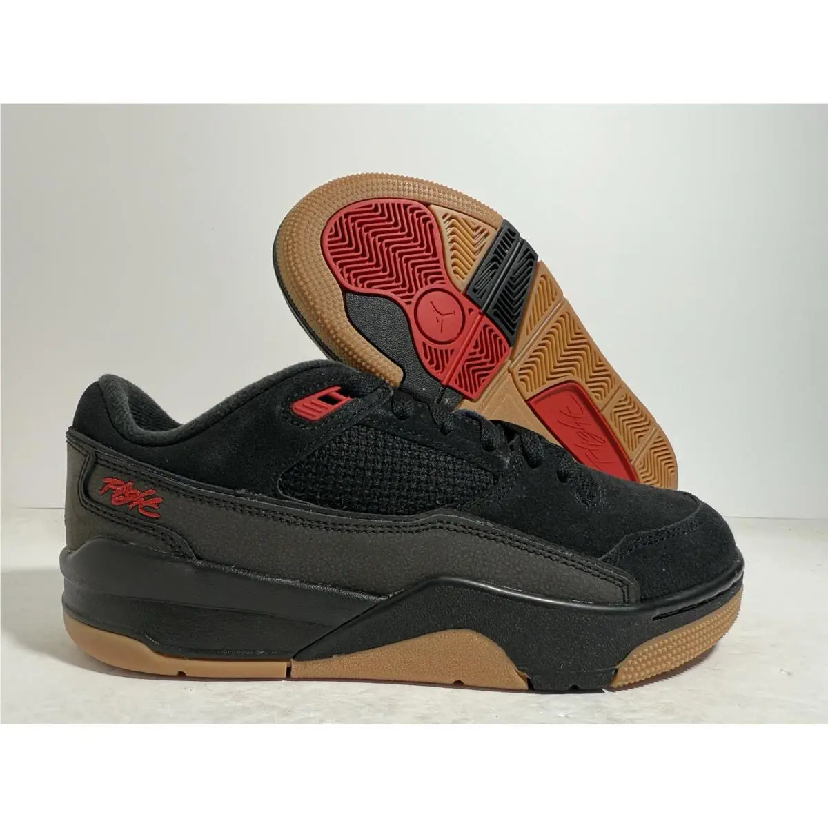 Nike shoes - Jordan Flight Court Black Gum Medium Brown - HF3333-001 - Black 4