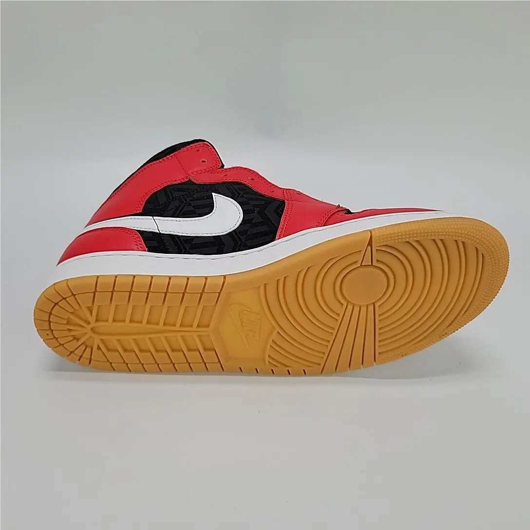 Nike shoes - Air Jordan 1 Mid SE - DQ8417-006 - Black/White/Malachite/Fire Red 17