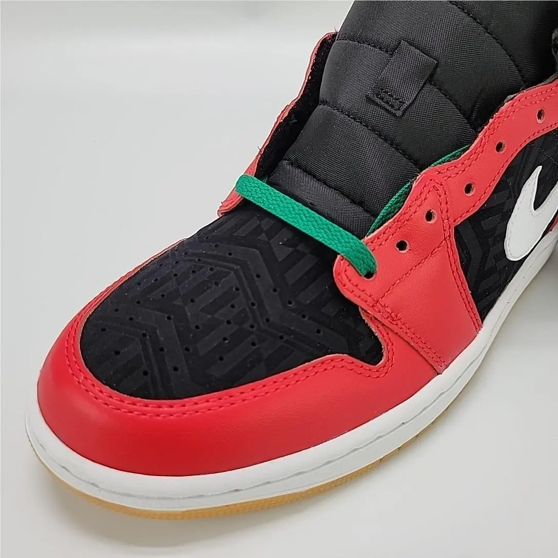 Nike shoes - Air Jordan 1 Mid SE - DQ8417-006 - Black/White/Malachite/Fire Red 19