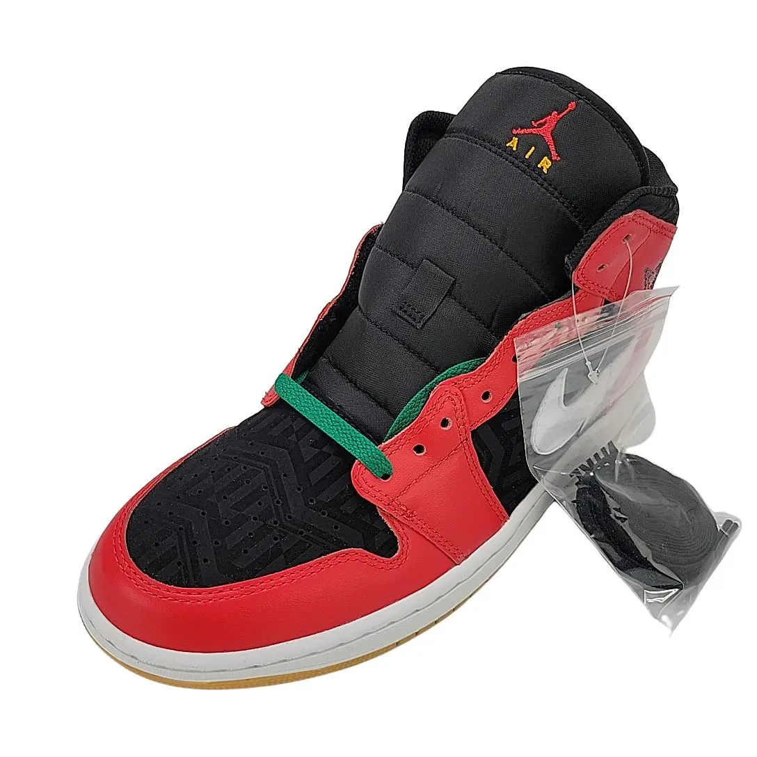 Nike shoes - Air Jordan 1 Mid SE - DQ8417-006 - Black/White/Malachite/Fire Red 11
