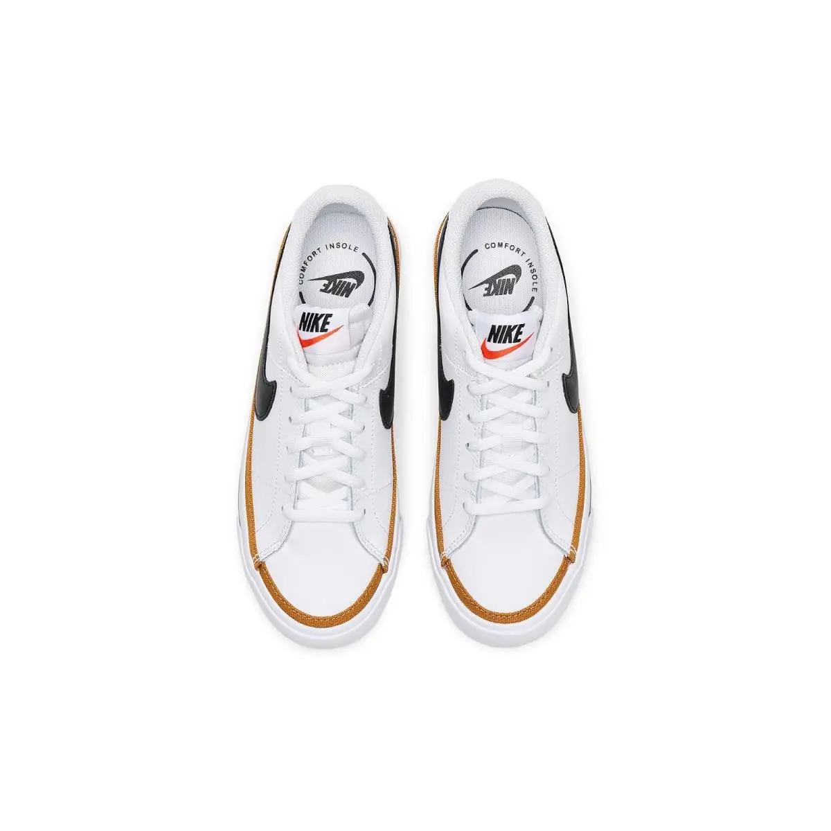 Nike shoes - Black/White/Gum Light Brown 49