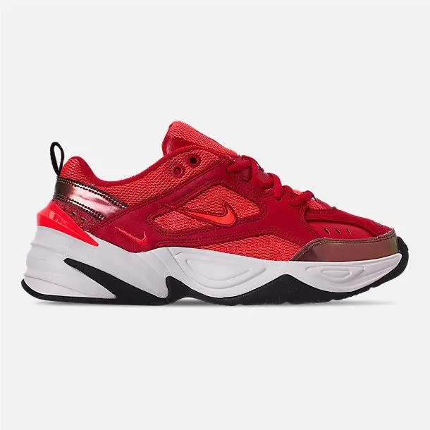 Nike M2K Tekno Suede University Red Crimson Black AV7030 600 Women Size