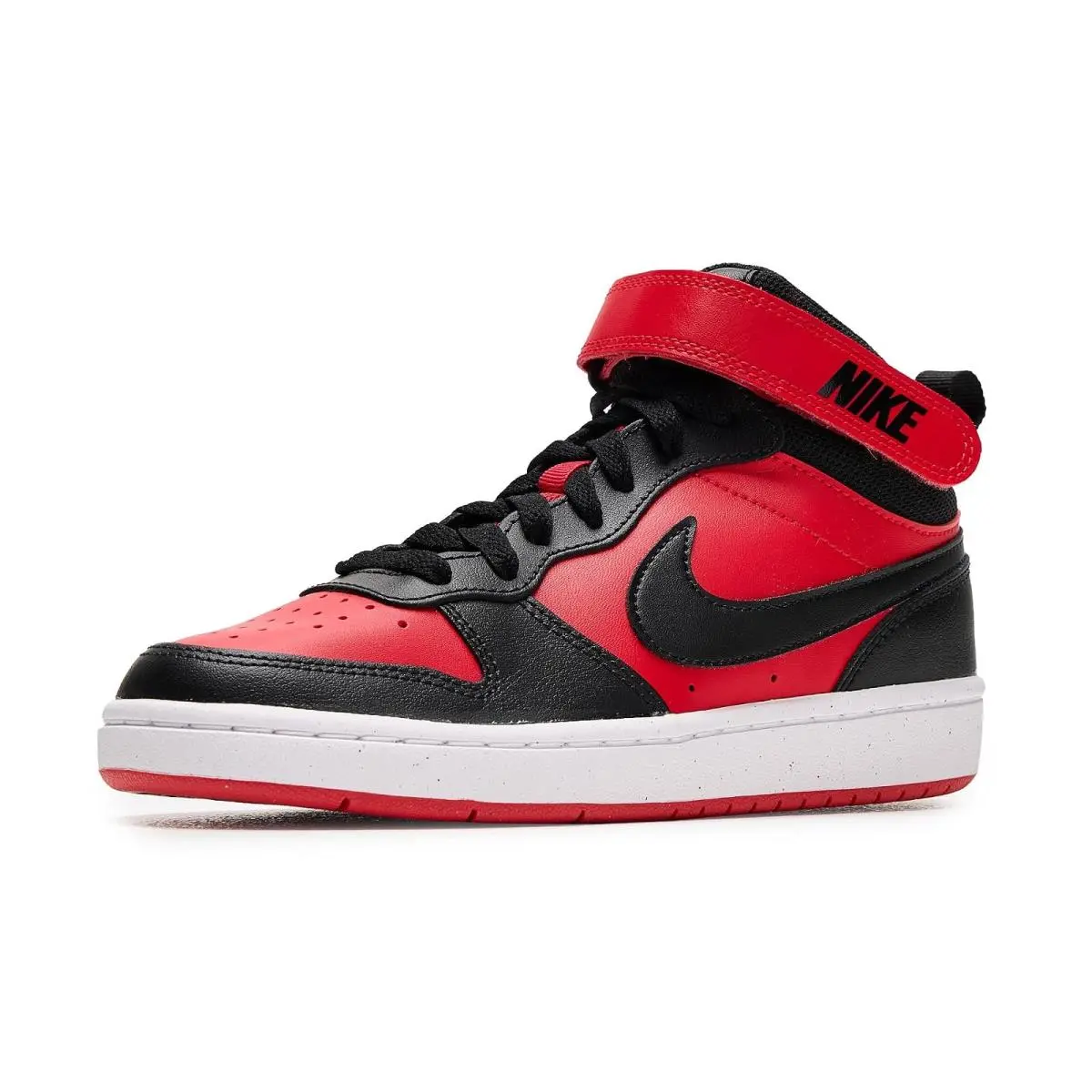 Children Unisex Shoes  Kids Court Borough Mid 2 Big Kid University Red/Black/White by Nike