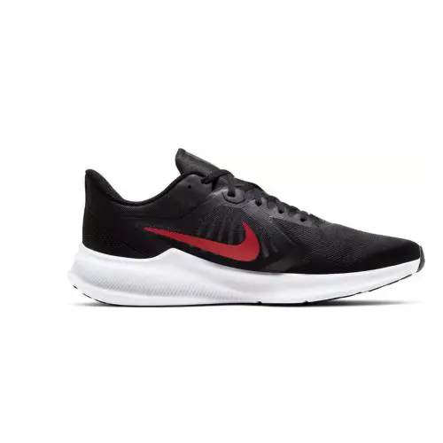 Nike Downshifter 10 Lightweight Running CI9982-006 Men`s Size 4E Extra Wide - Black/White/Dark Smoke Grey/University