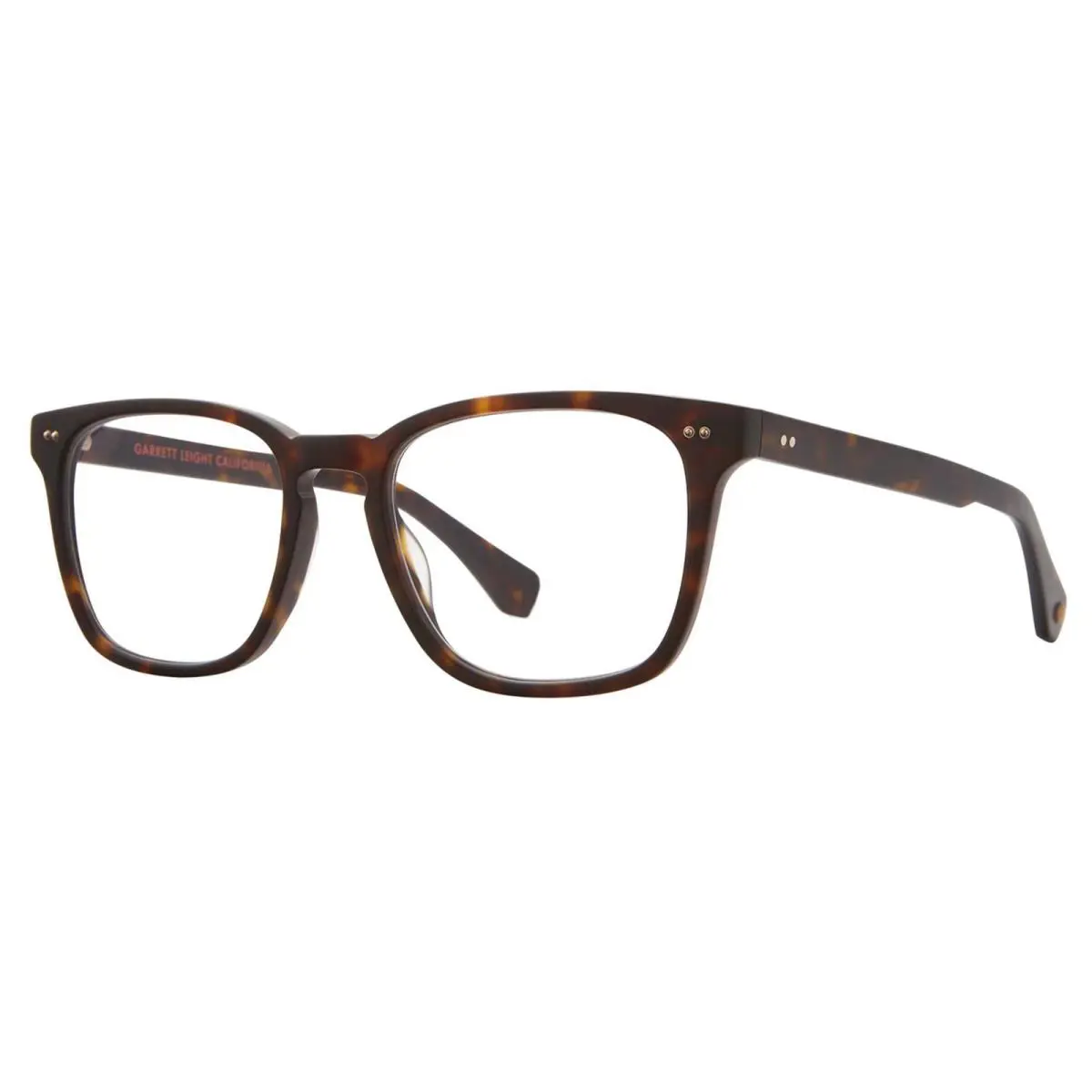 Garrett Leight Earvin Bio Matte Cookie Tortoise Bio Mcoot Eyeglasses