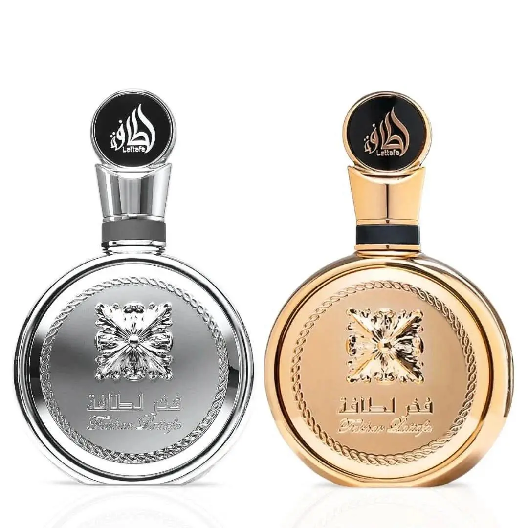 Fakhar Platin Fakhar Gold Extrait Edp Sprays 100ml by Lattafa Bundle
