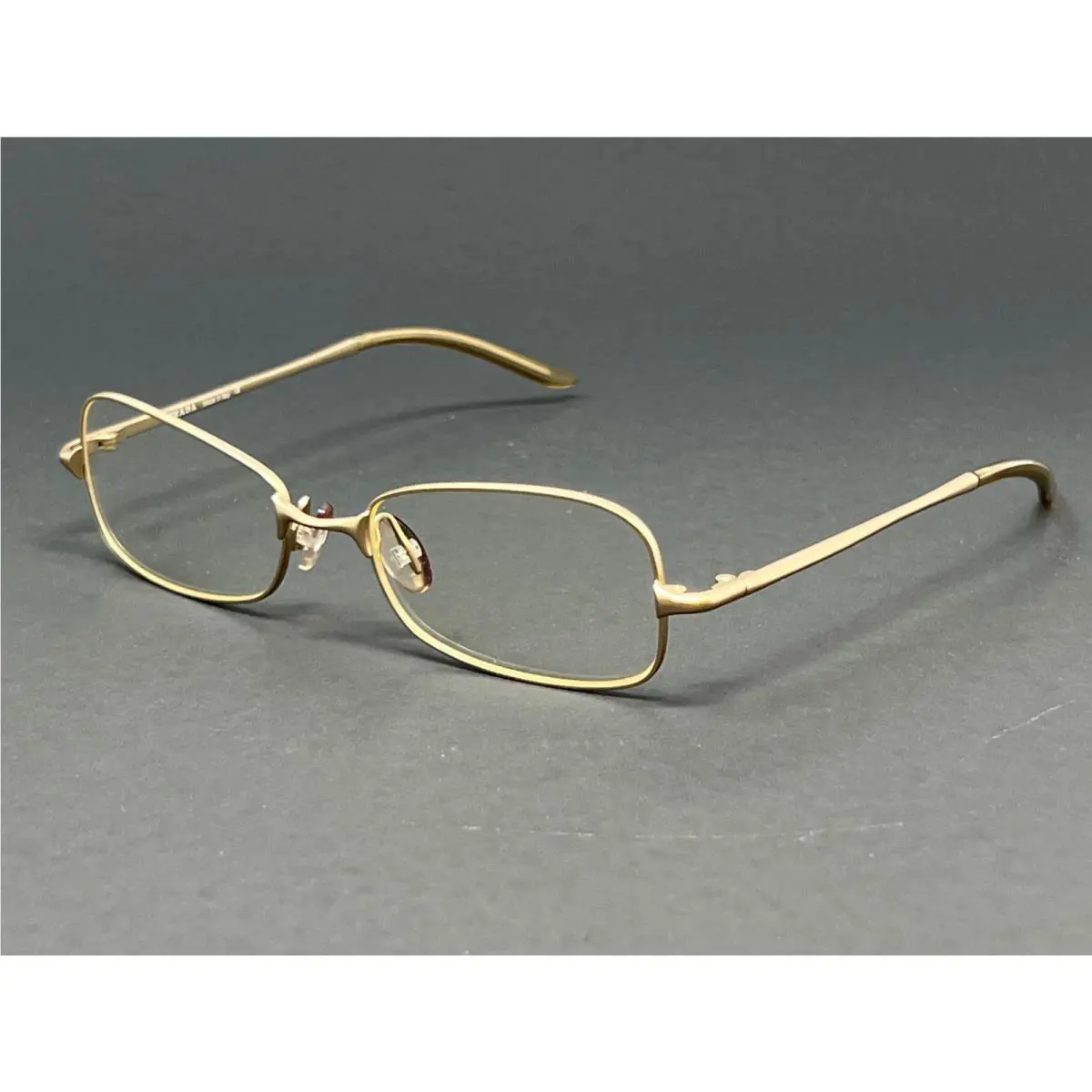 Prada VPR77C-1AO1O1 Matte Gold Women`s 49mm Rectangular Metal Eyeglasses