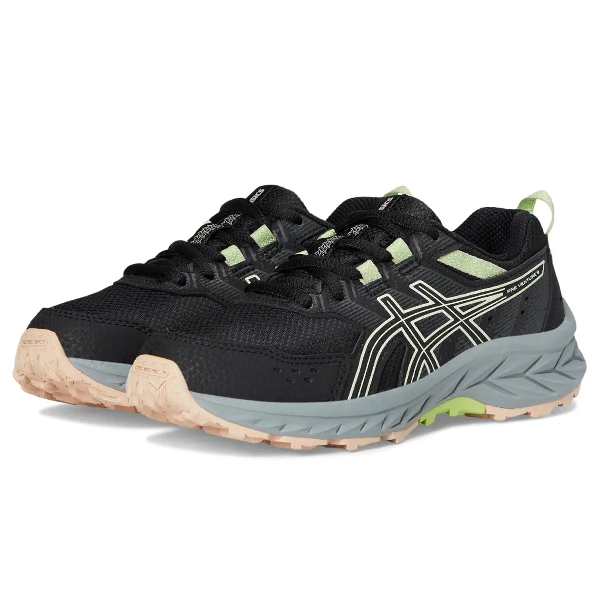 Asics shoes - Black/Whisper Green 6