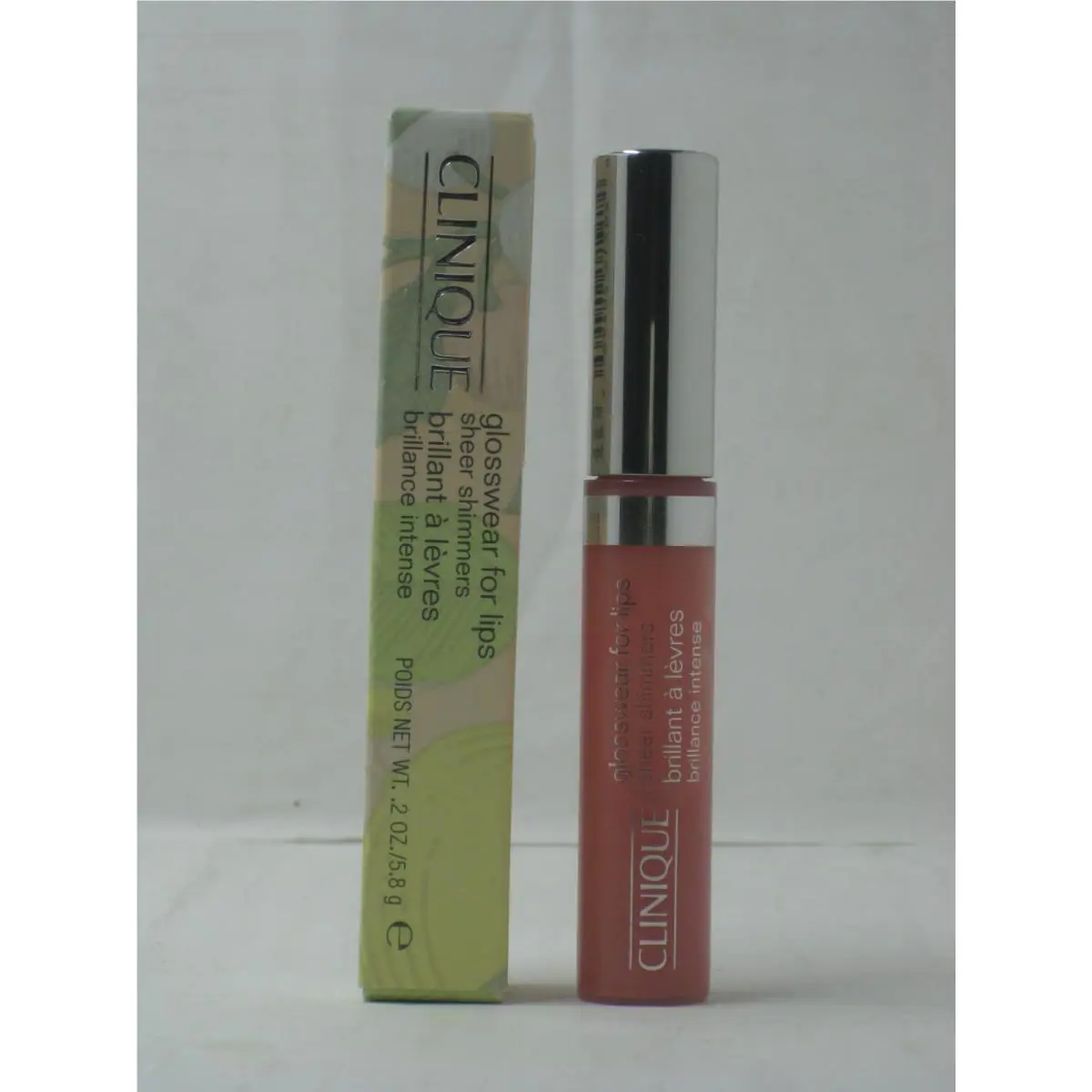 Clinique Glosswear For Lips Lip Gloss 12 Peach Fizz 0.2 oz/5.8 g Full Size Rare