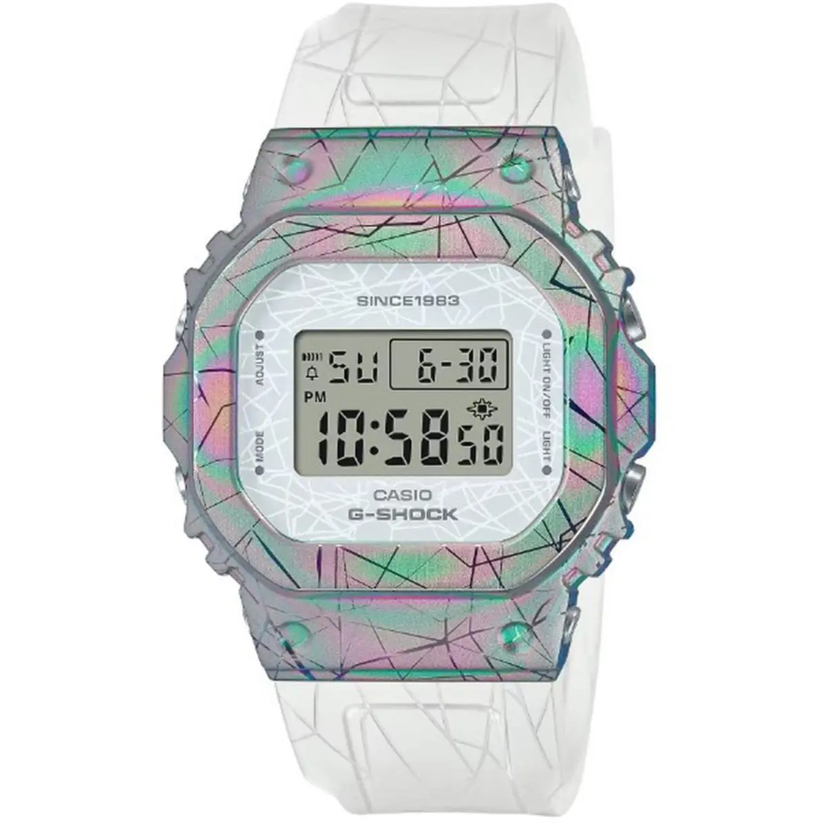 Casio G-shock Classic Digital Ion Plating Rainbow Case Watch GMS5640GEM-7