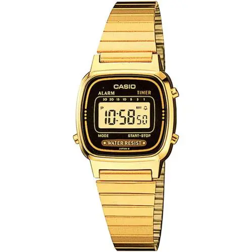 Casio LA670WGA-1D 25mm Gold Stainless Steel Women`s Wristwatch