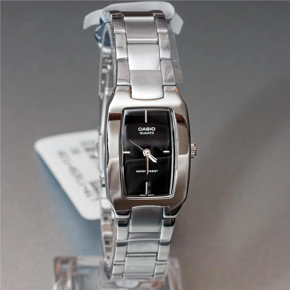 Casio LTP-1165A-1C Ladies Stainless Steel Analog Casual Watch Black Dial