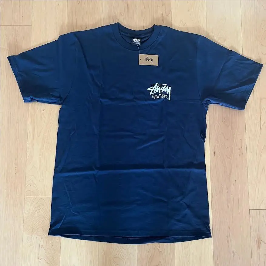 Stussy  clothing - Stussy Stock New York Tee - Style 3903976 - Navy 4
