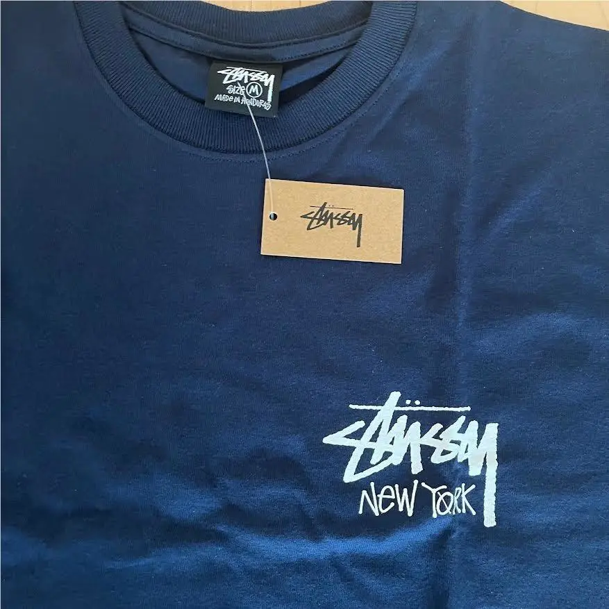 Stussy  clothing - Stussy Stock New York Tee - Style 3903976 - Navy 0