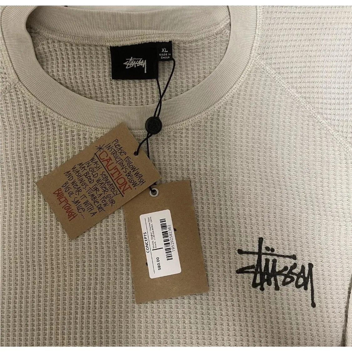 Stussy  clothing - Stussy Raglan - Raglan - Bone 8