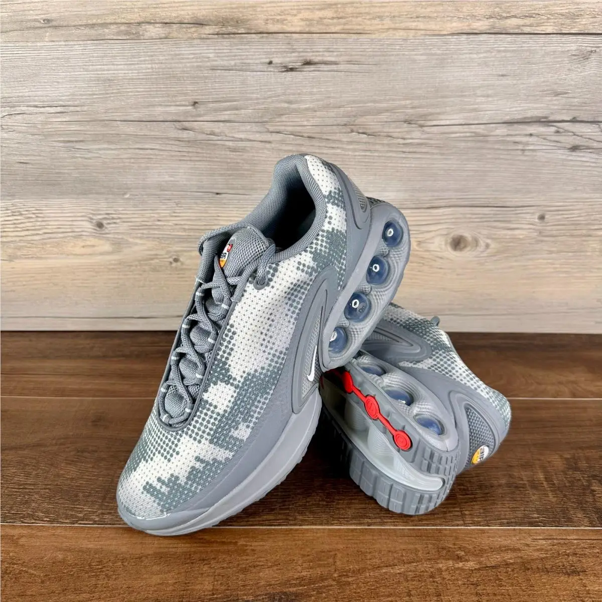 Air Max Dn Mens Size 10 Cool Grey Metallic Silver Vivid Orange IB3078 001 by Nike