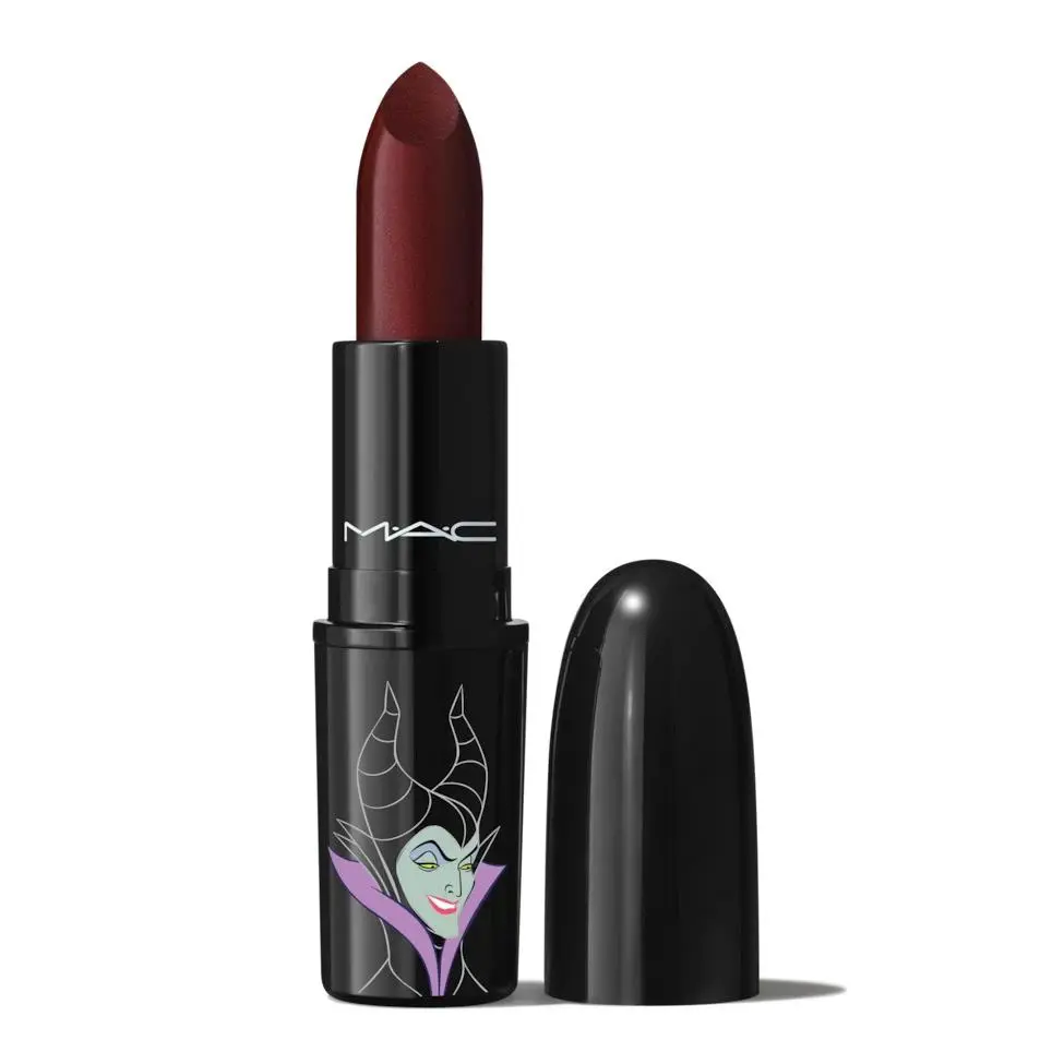 Mac Amplified Creme Lipstick Dark Deed 40 Throwbacks Disney Maleficent Rare