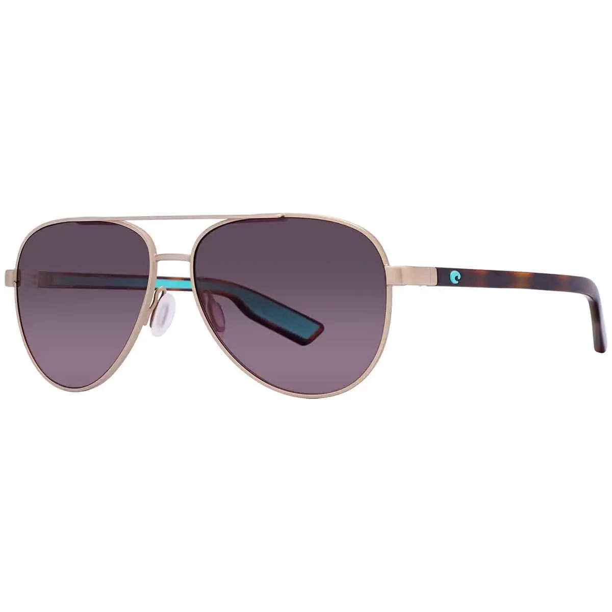Costa Del Mar Peli Rose Gradient Polarized Glass Unisex Sunglasses 6S4002 400226 - Gold, Frame: Gold, Lens: Pink