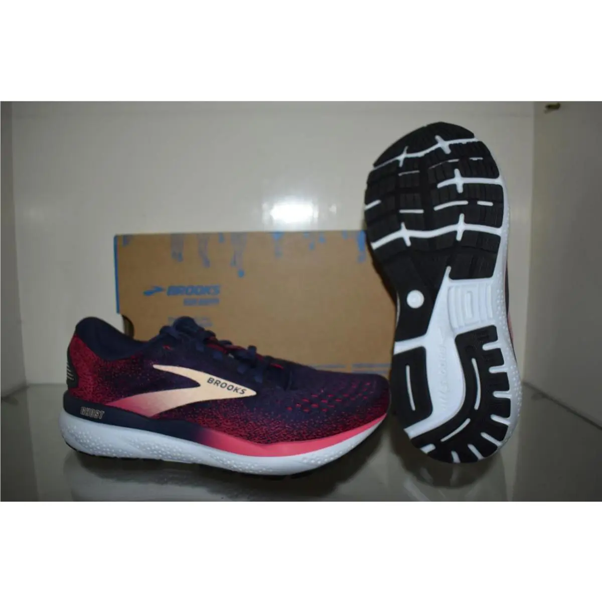 Brooks shoes - Brooks Ghost 16 - Ghost - 120407 1B 422 - Blue/Red 2
